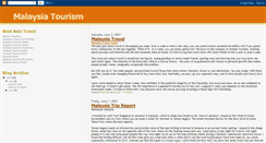 Desktop Screenshot of malaysiatourismguide.blogspot.com