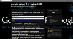 Desktop Screenshot of googlesniperreview2015.blogspot.com