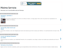 Tablet Screenshot of pesimoservicioec.blogspot.com