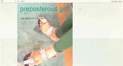 Desktop Screenshot of preposterousgirl.blogspot.com