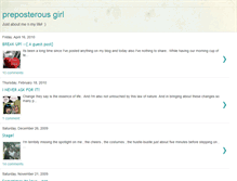 Tablet Screenshot of preposterousgirl.blogspot.com