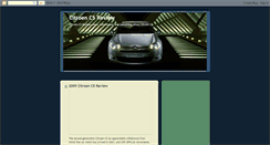 Desktop Screenshot of citroenc5review.blogspot.com