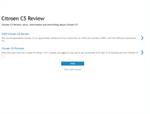 Tablet Screenshot of citroenc5review.blogspot.com