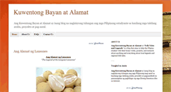 Desktop Screenshot of kuwentongbayanatalamat.blogspot.com