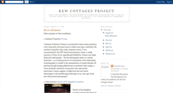 Desktop Screenshot of kewcottagesproject.blogspot.com