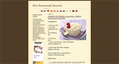 Desktop Screenshot of besthomemadedesserts.blogspot.com