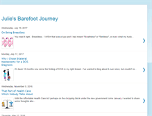 Tablet Screenshot of juliesbarefootjourney.blogspot.com