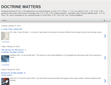 Tablet Screenshot of doctrinematters.blogspot.com