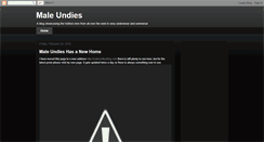 Desktop Screenshot of maleundies.blogspot.com