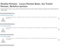 Tablet Screenshot of paradisepontoon.blogspot.com