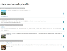 Tablet Screenshot of clubesentineladoplanalto.blogspot.com