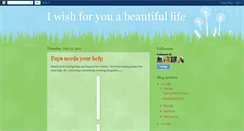 Desktop Screenshot of iwishforyouabeautifullife.blogspot.com