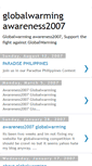 Mobile Screenshot of globalwarming-awareness2008.blogspot.com