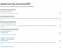 Tablet Screenshot of globalwarming-awareness2008.blogspot.com