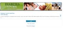 Tablet Screenshot of modern-diabetes-control.blogspot.com