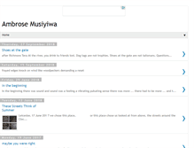 Tablet Screenshot of ambrosemusiyiwa.blogspot.com