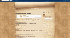 Desktop Screenshot of biochemistrypdf.blogspot.com