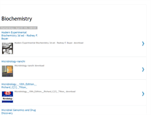 Tablet Screenshot of biochemistrypdf.blogspot.com