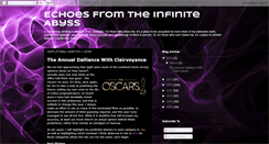 Desktop Screenshot of echoesfromtheinfiniteabyss.blogspot.com