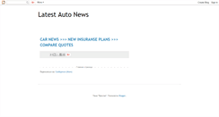 Desktop Screenshot of latestautonews.blogspot.com