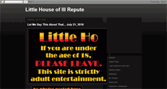 Desktop Screenshot of littlehouseofillrepute.blogspot.com