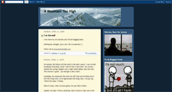Desktop Screenshot of amountaintoohigh.blogspot.com