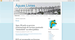 Desktop Screenshot of aguaslivres2011.blogspot.com