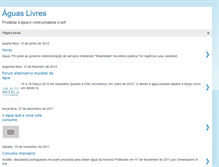 Tablet Screenshot of aguaslivres2011.blogspot.com