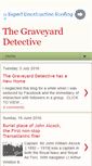 Mobile Screenshot of graveyarddetective.blogspot.com