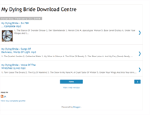 Tablet Screenshot of my-dying-bride-mp3-download.blogspot.com