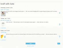 Tablet Screenshot of kraftwithkate.blogspot.com