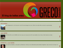 Tablet Screenshot of grecobellasartes.blogspot.com