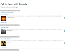 Tablet Screenshot of fallinlovewithcanada.blogspot.com