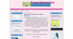 Desktop Screenshot of frugalsciencegal.blogspot.com