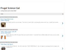 Tablet Screenshot of frugalsciencegal.blogspot.com