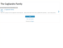 Tablet Screenshot of cogliandrofamily.blogspot.com