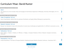 Tablet Screenshot of davidhuntercv.blogspot.com