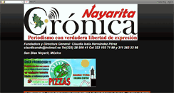 Desktop Screenshot of cronismonayarita.blogspot.com