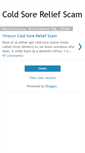 Mobile Screenshot of coldsorereliefscam.blogspot.com