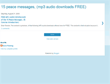 Tablet Screenshot of 15-peace-messages-audiodownloadsfree.blogspot.com
