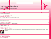 Tablet Screenshot of mymaternal-instincts.blogspot.com