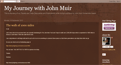 Desktop Screenshot of journeywithjohnmuir.blogspot.com