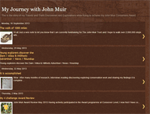 Tablet Screenshot of journeywithjohnmuir.blogspot.com