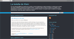 Desktop Screenshot of labotelladeklein.blogspot.com