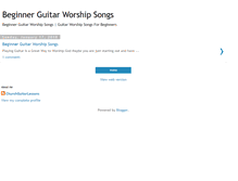 Tablet Screenshot of beginnerguitarworshipsongs.blogspot.com