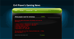 Desktop Screenshot of evilprawngaming.blogspot.com