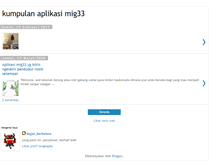 Tablet Screenshot of kumpulanaplikasimig33.blogspot.com