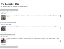 Tablet Screenshot of cockatielblog.blogspot.com