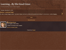 Tablet Screenshot of learningbyhisgoodgrace.blogspot.com