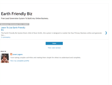 Tablet Screenshot of earthfriendlybiz.blogspot.com